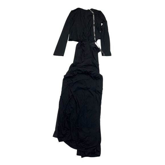 LEAU Vacanza Drape Gown in Black - Picture 1 of 6